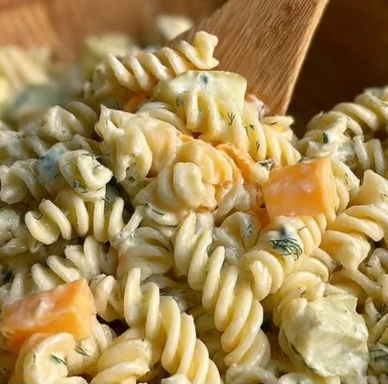 Dill Pickle Pasta Salad With Ranch