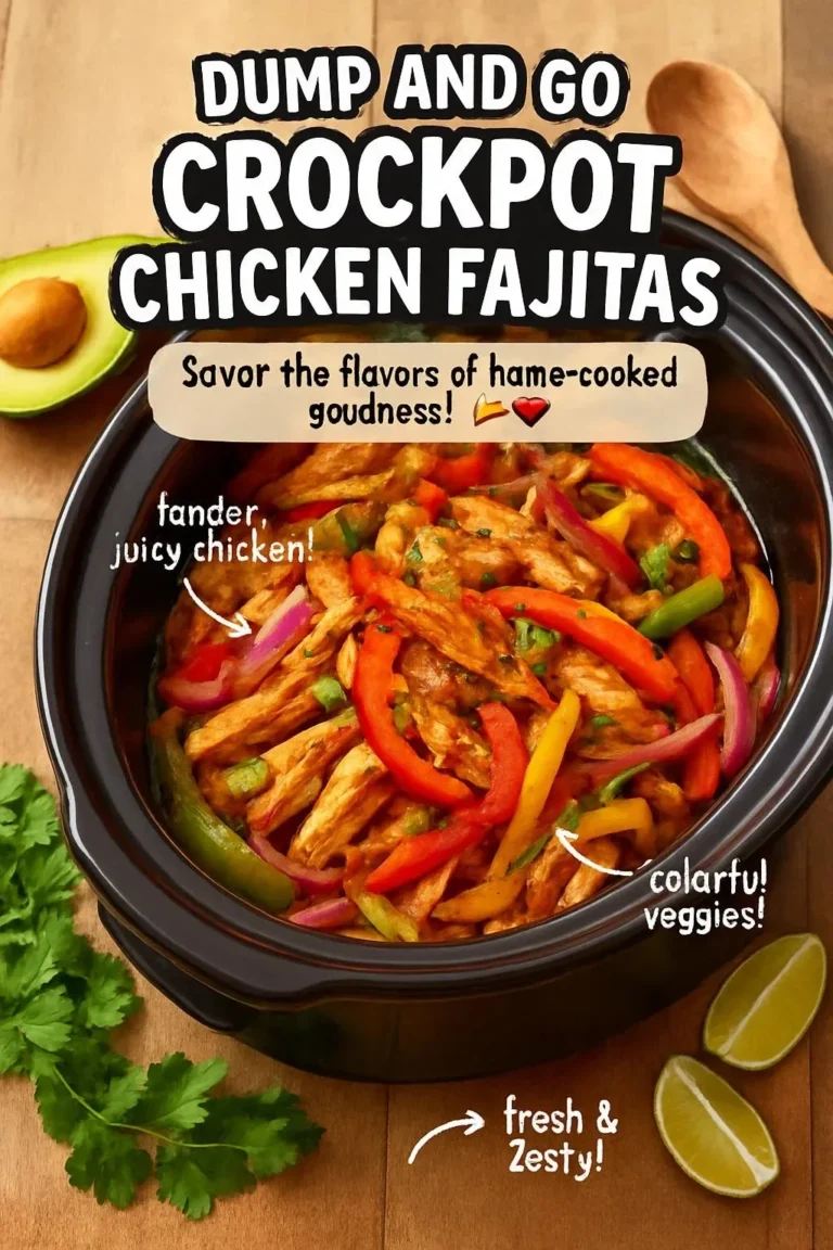 Dump And Go Crockpot Chicken Fajitas