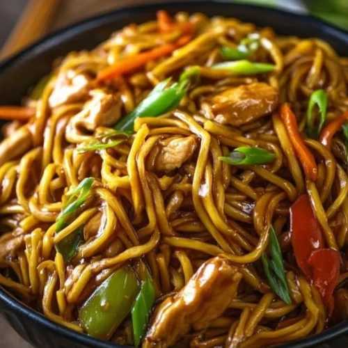 Quick and easy chicken lo mein dish ready in 30 minutes for cozy dinners.