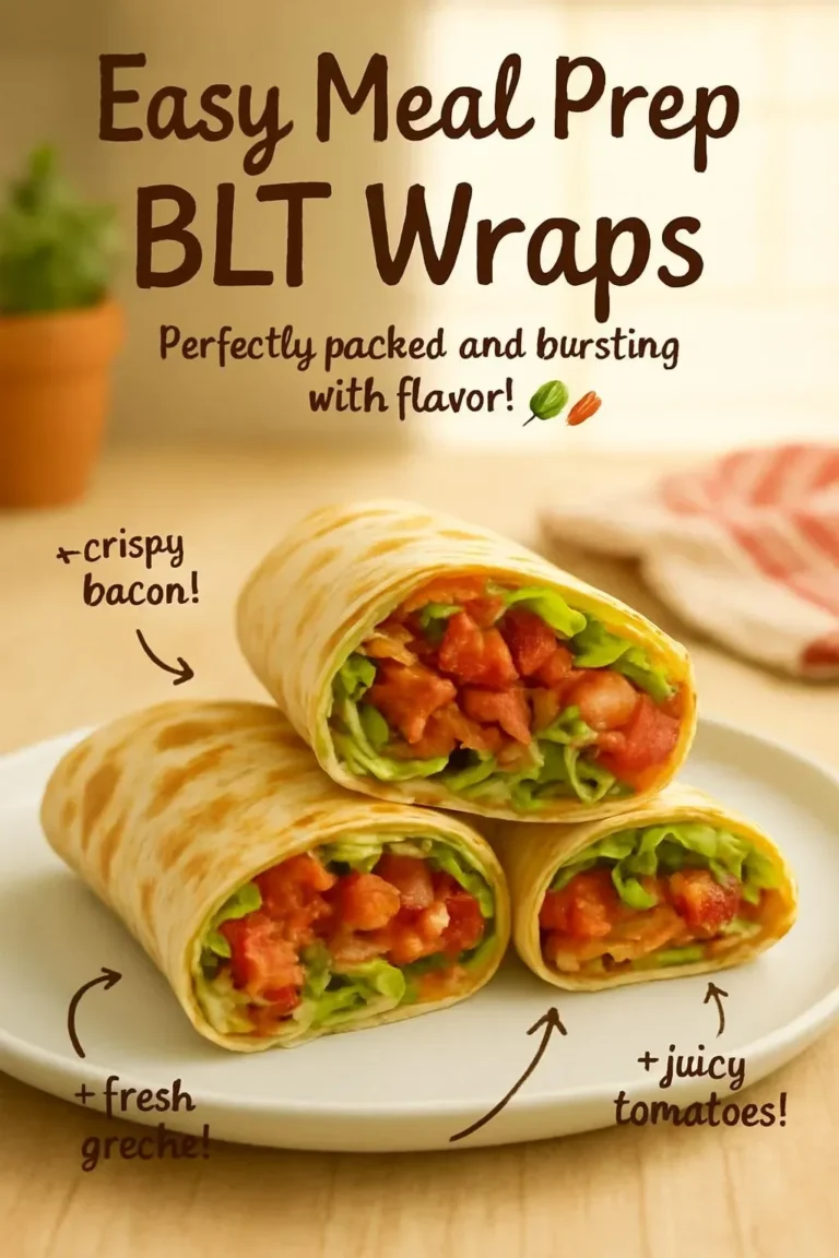 Easy Meal Prep BLT Wraps