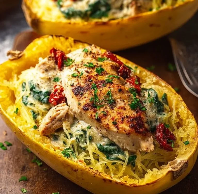 Garlic Chicken Spaghetti Squash