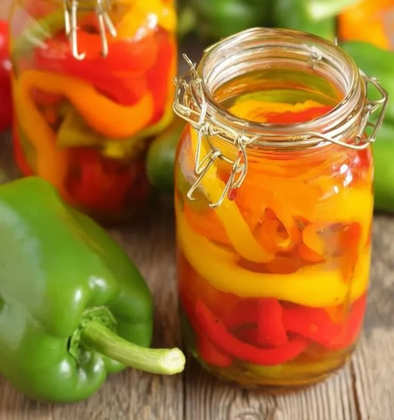 Homemade Pickled Sweet Peppers