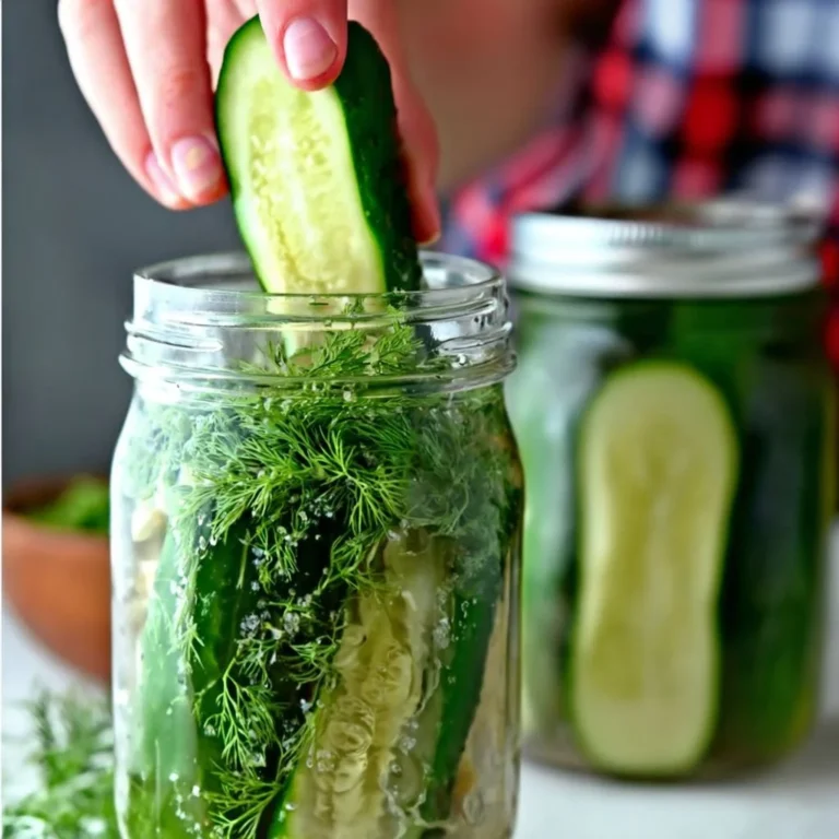Homemade Refrigerator Dill Pickles