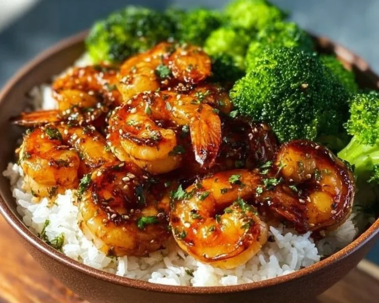 Honey Garlic Shrimp Bowls