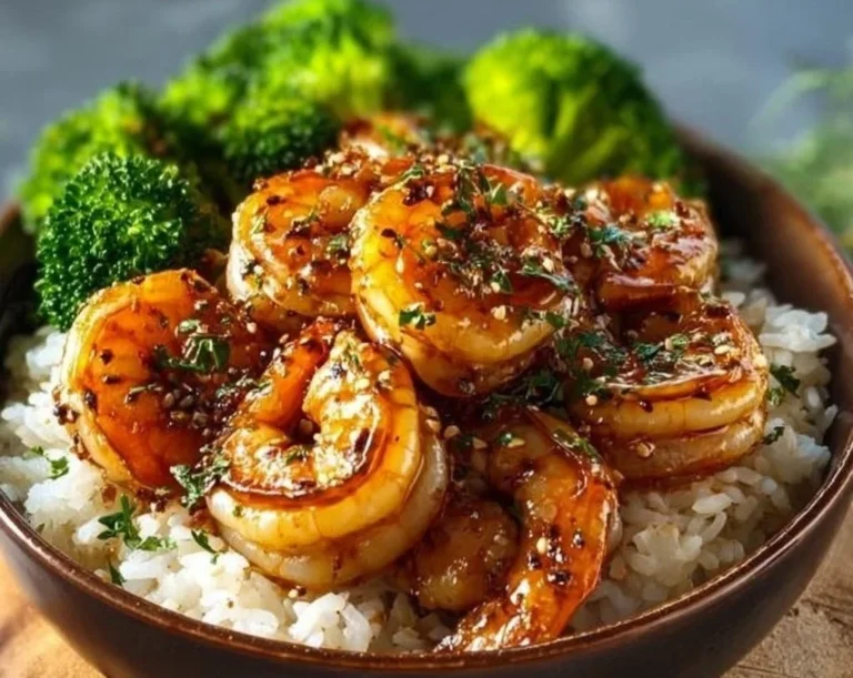 Honey Garlic Shrimp Bowls