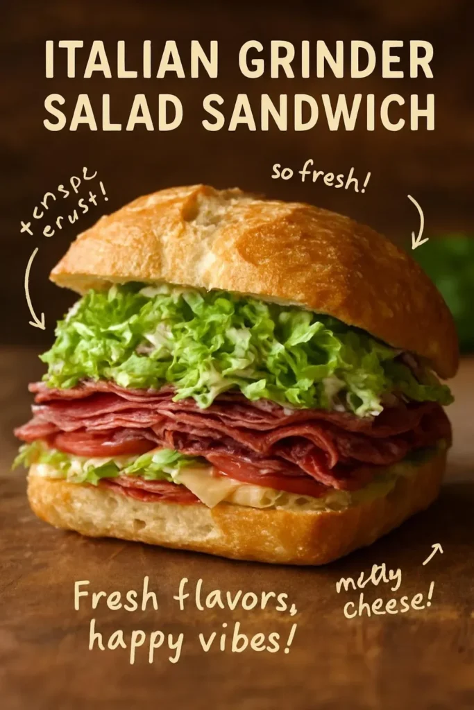 Italian Grinder Salad Sandwich