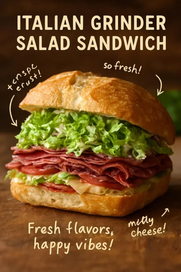 Italian Grinder Salad Sandwich
