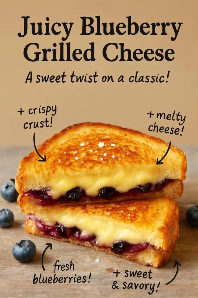 Juicy Blueberry Grilled Cheese