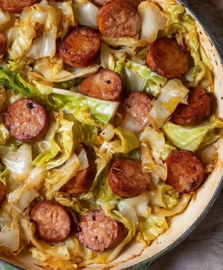 Keto Sausage and Cabbage Skillet