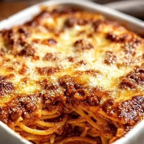 Delicious Lazy Lasagna served in a baking dish for a quick, easy dinner.