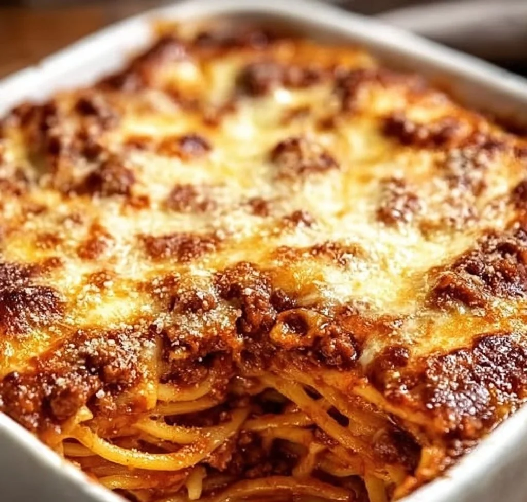 Delicious Lazy Lasagna served in a baking dish for a quick, easy dinner.