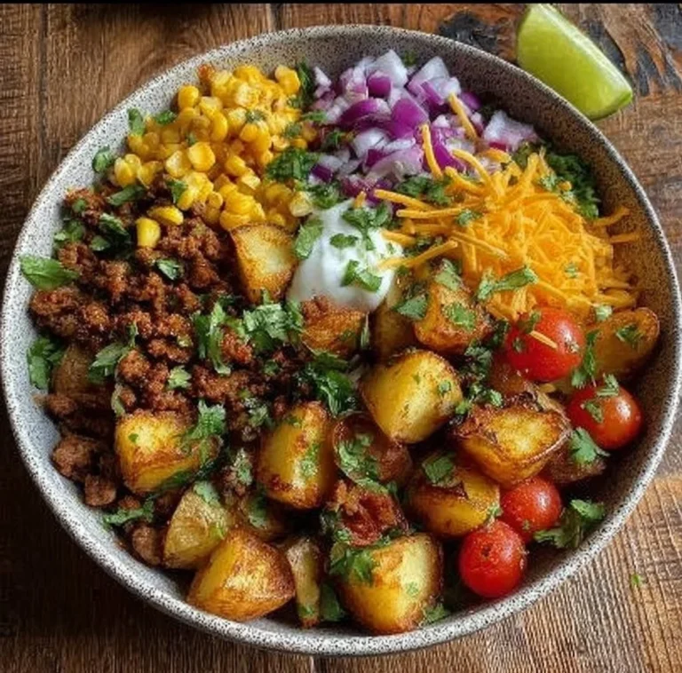 Loaded Potato Taco Bowl