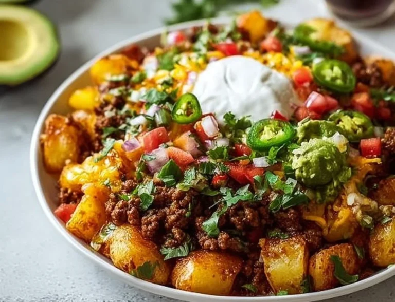 Loaded Potato Taco Bowl