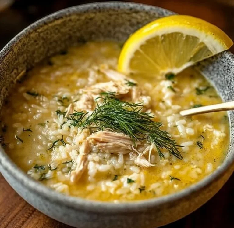 Mediterranean Lemon Chicken Soup