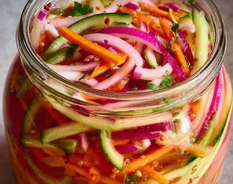 Quick Fridge Pickled Vegetables
