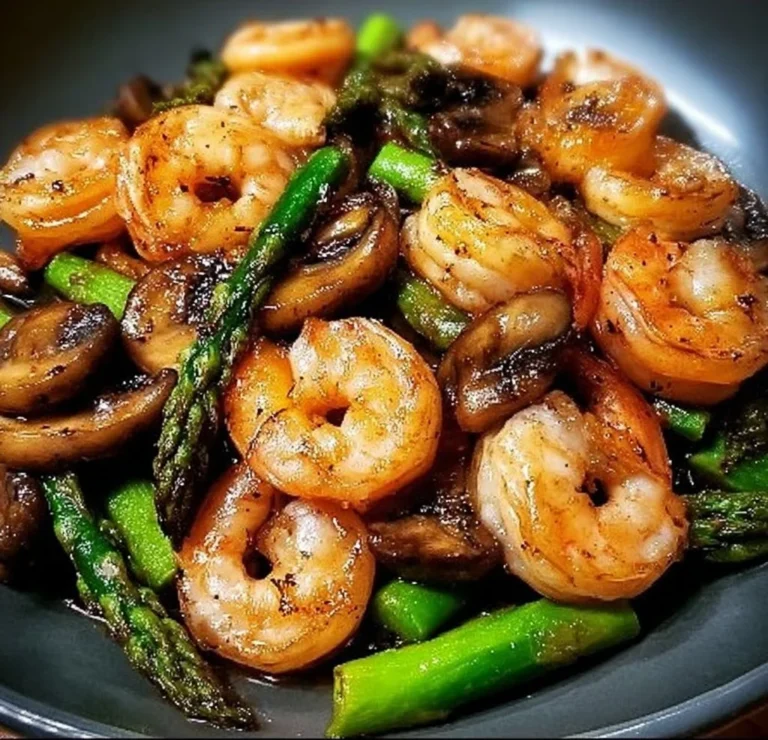 Shrimp and Asparagus Stir-Fry with Mushrooms
