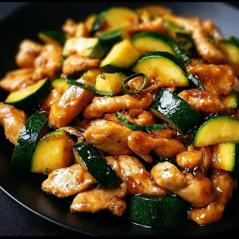 Simple Chicken Zucchini Stir Fry