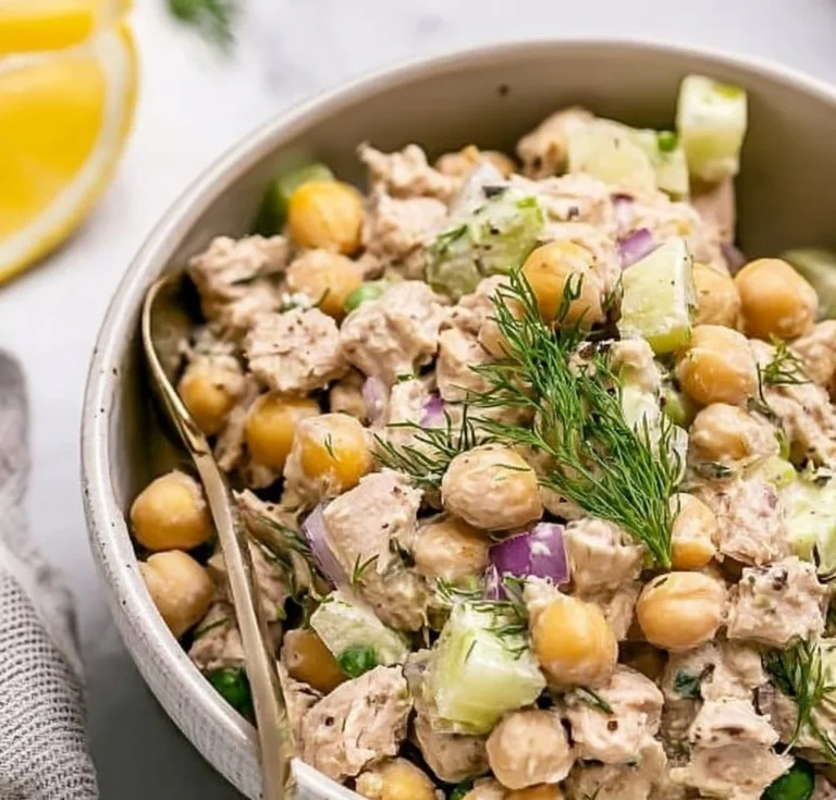 Simple Tuna Garbanzo Bean Salad