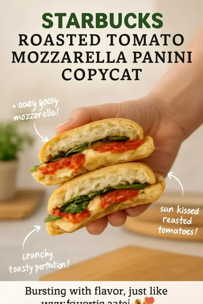 Roasted Tomato Mozzarella Panini