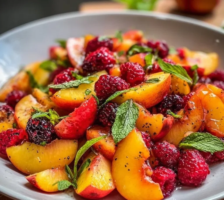Summer Peach Fruit Salad
