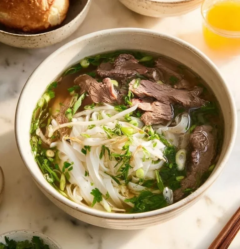 Vietnamese Beef Pho Noodle Soup
