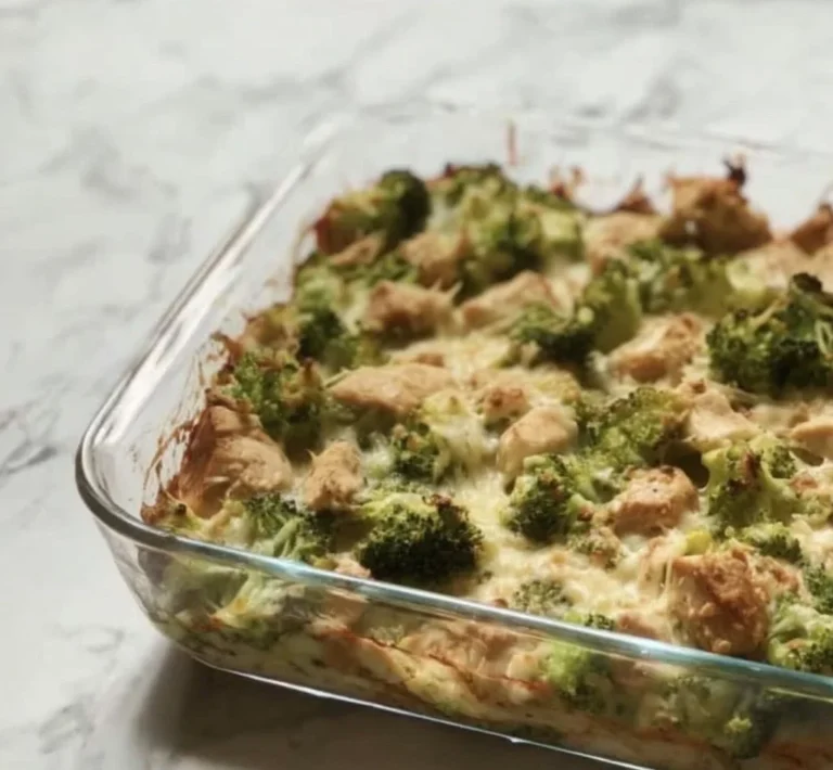 Low Carb Chicken Alfredo Bake