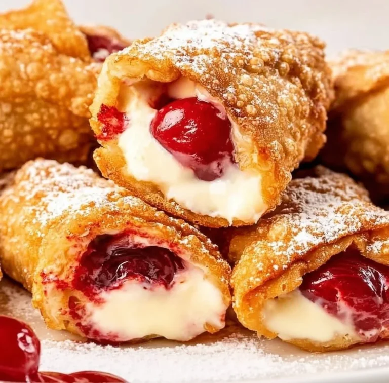 Cherry Cheesecake Egg Rolls