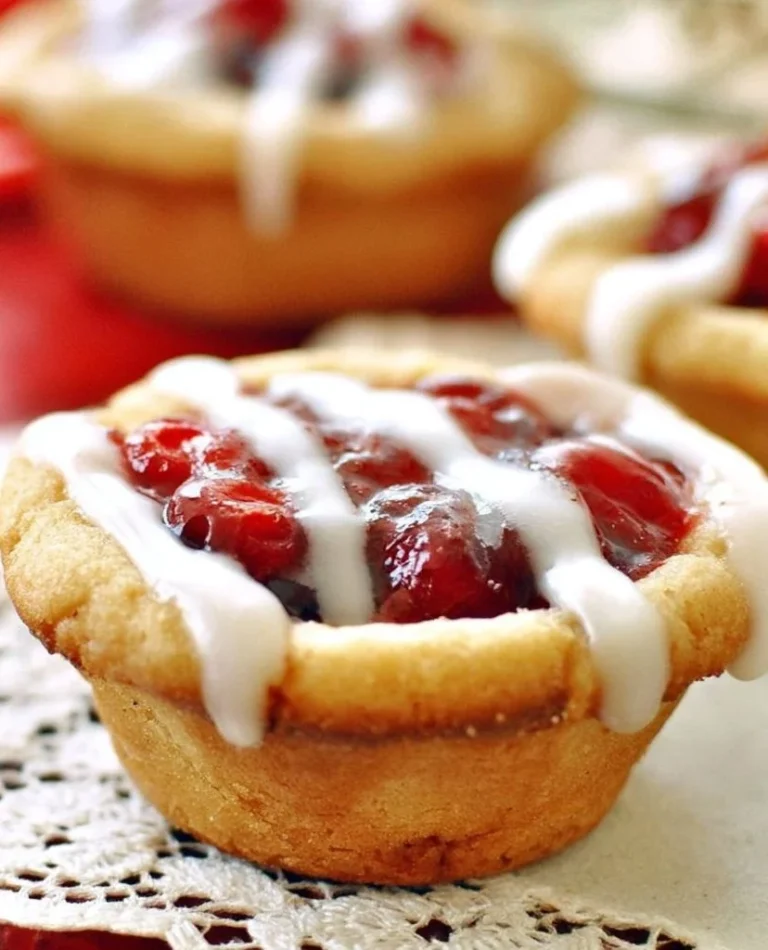 Cherry Pie Cookie Cups
