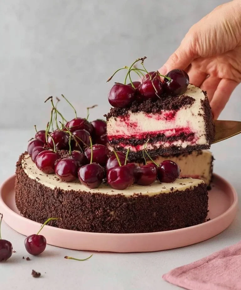 Cherry Ripple Cheesecake