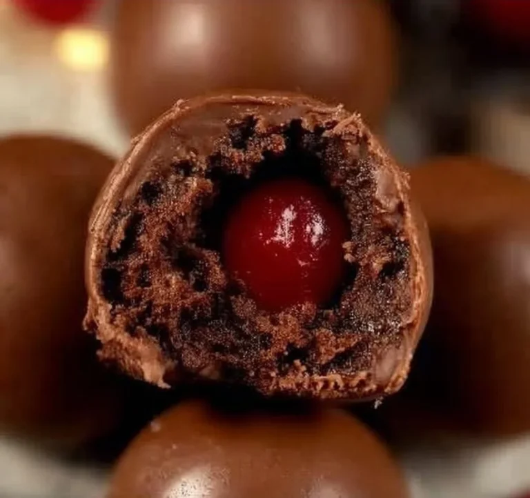 Chocolate Cherry Brownie Bombs