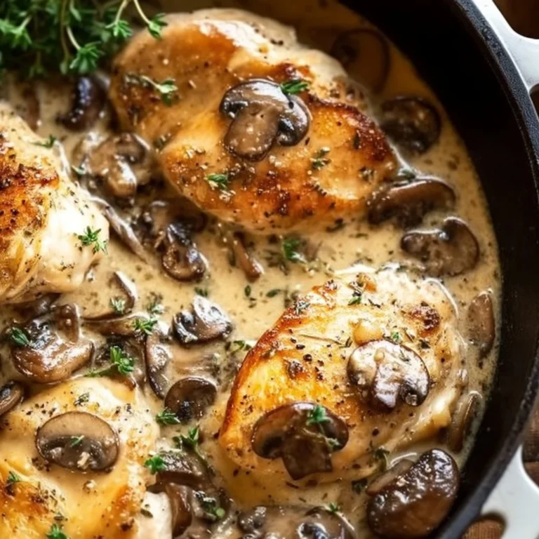Creamy Garlic Parmesan Mushroom Chicken