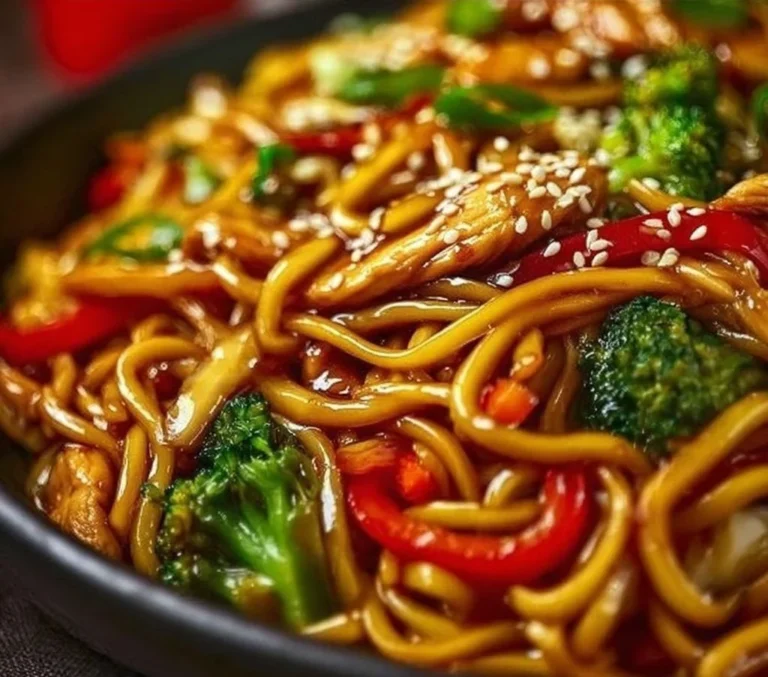 Crockpot Chicken Lo Mein