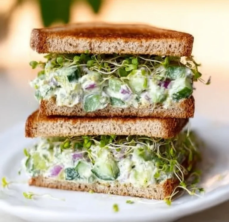 Easy Cucumber Salad Sandwiches