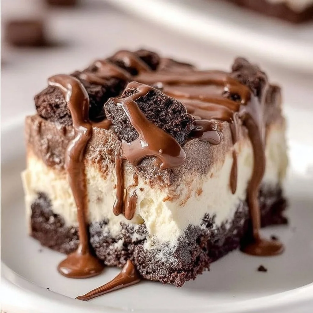 Frozen Brownie Ice Cream Cake