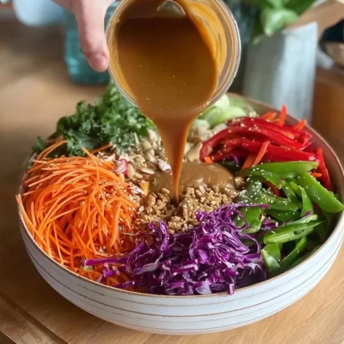 Hearty bowl of good carbs filled with nutritious ingredients for a healthy meal.