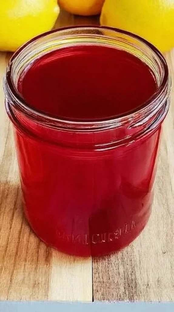 Refreshing hibiscus tea lemonade for liver cleansing and hydration