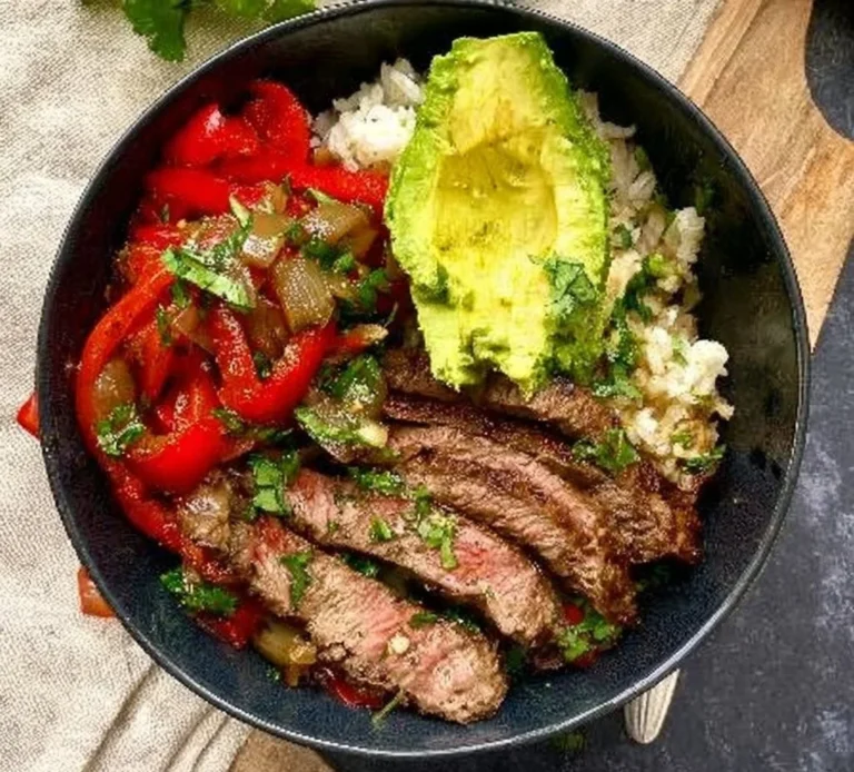 High Protein Steak Fajita Bowl