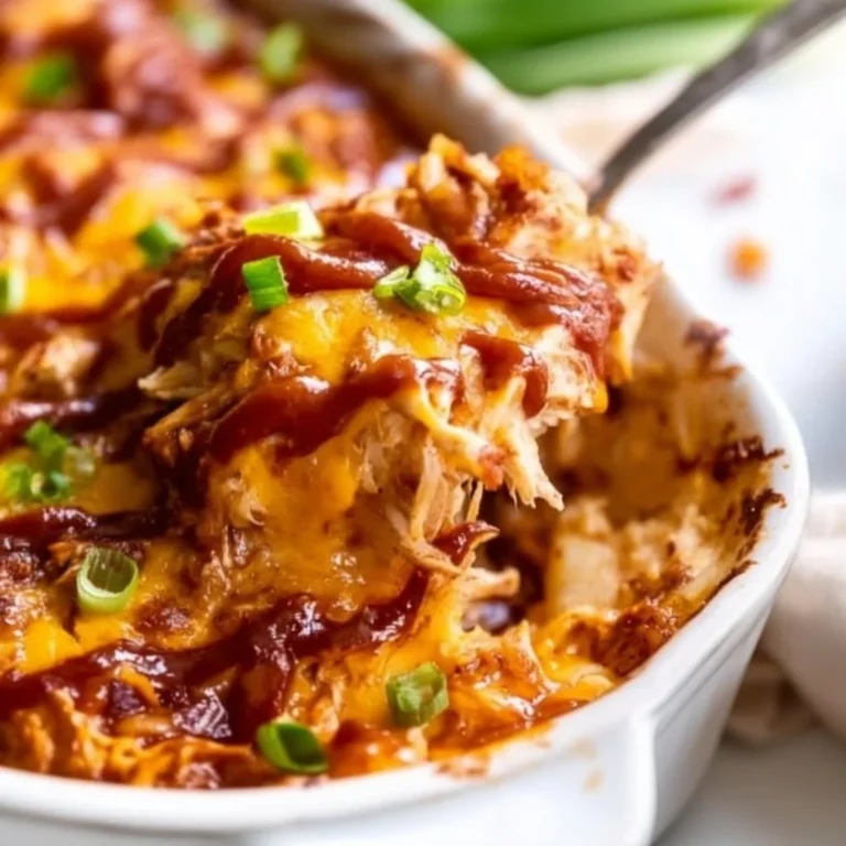 Keto BBQ Chicken Casserole
