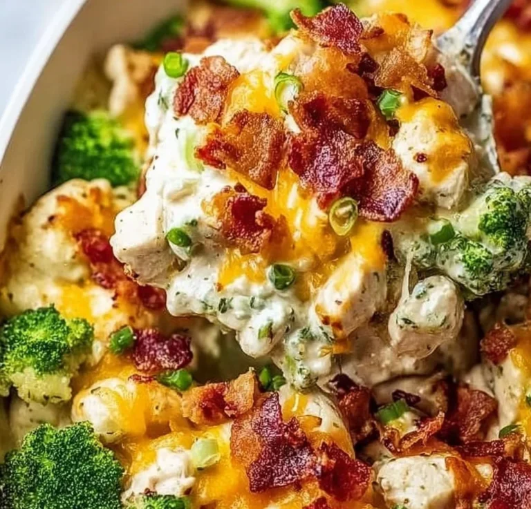 Keto Chicken Bacon Ranch Casserole