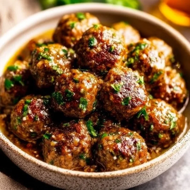 Keto Garlic Butter Meatballs