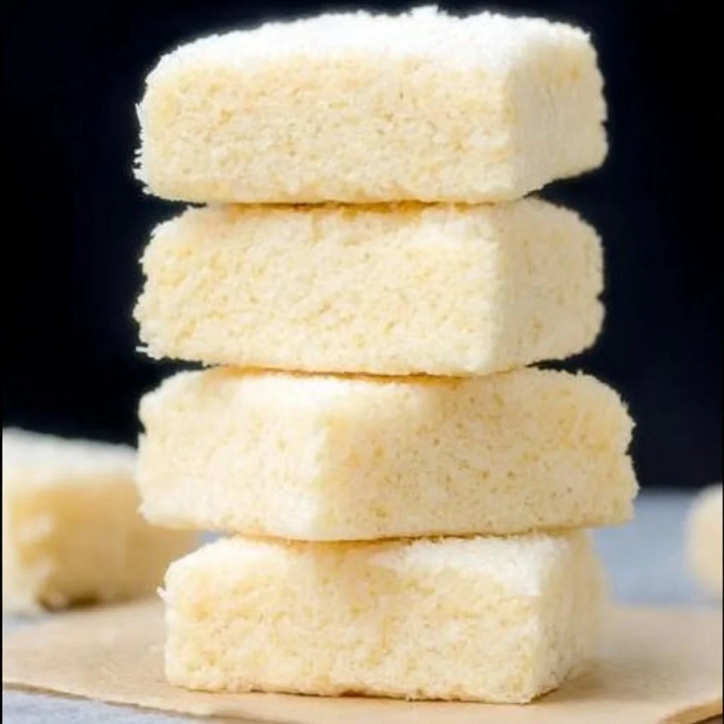 Delicious Keto No Bake Coconut Crack Bars on a wooden plate