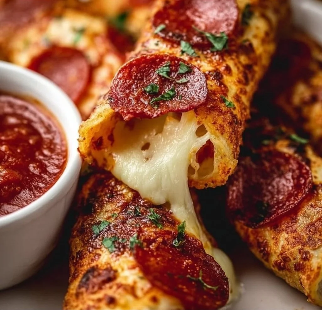 Keto Pepperoni Cheese Roll-Ups