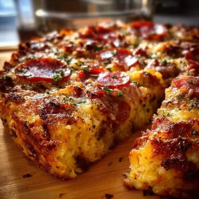 Low-Carb Keto Crustless Pizza Casserole