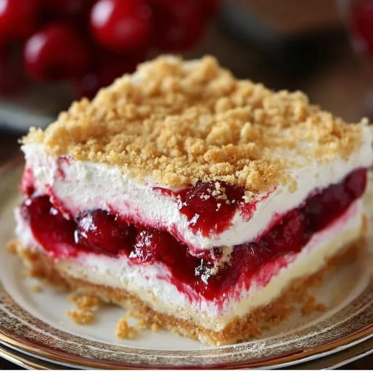 No-Bake Cherry Yum Yum Dessert