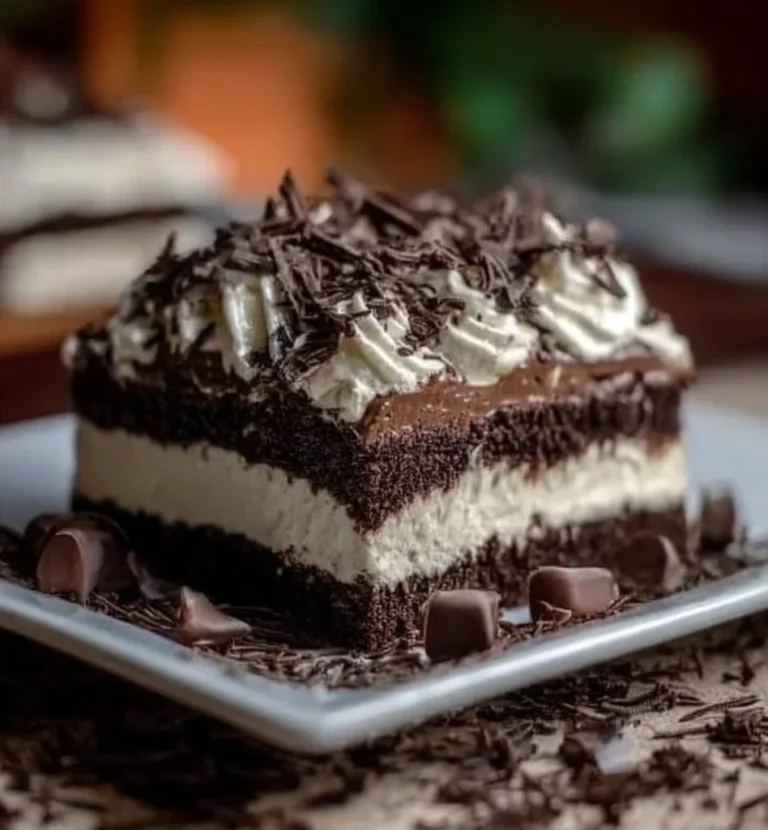 No-Bake Layered Brownie Dessert