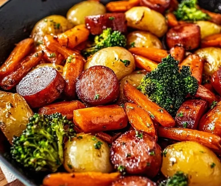 One-Pan Honey Garlic Kielbasa & Veggies: Easy Family Delight
