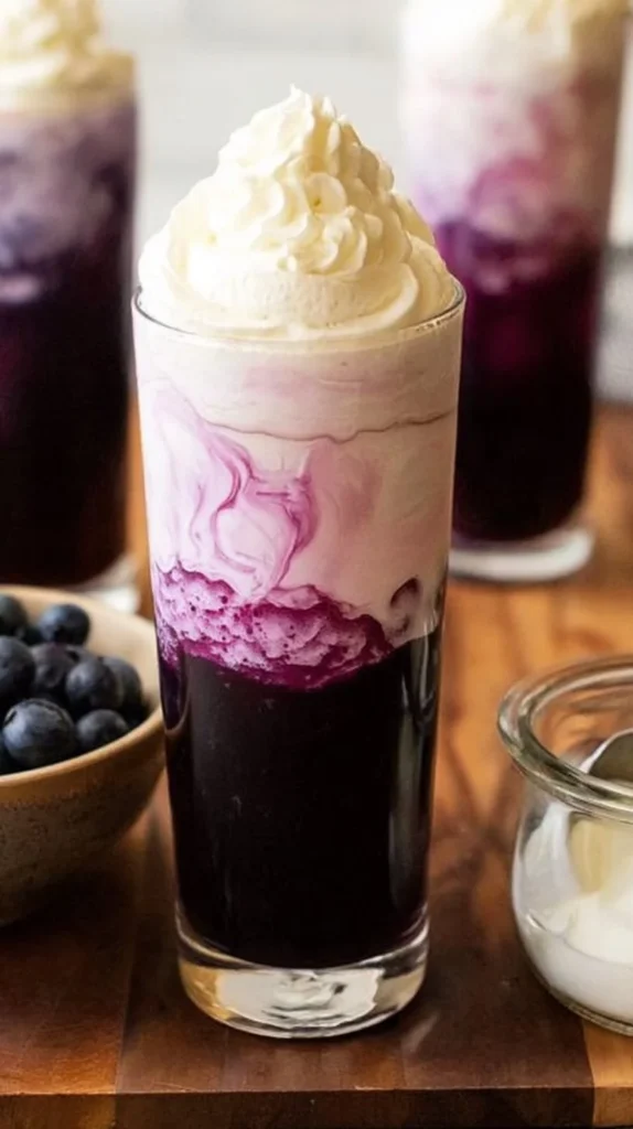 Sugar Free Blueberry Italian Cream Soda