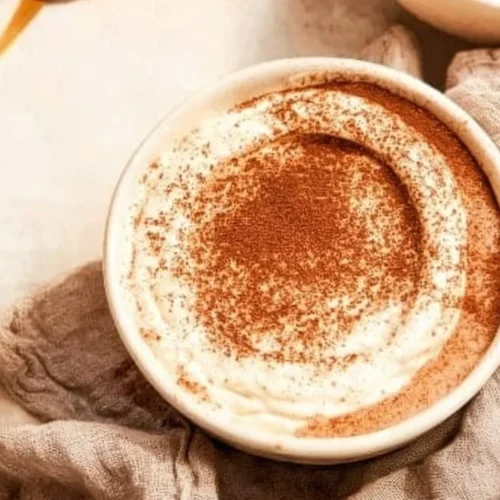 Delicious Carnivore Cheesecake Mug dessert in a white mug