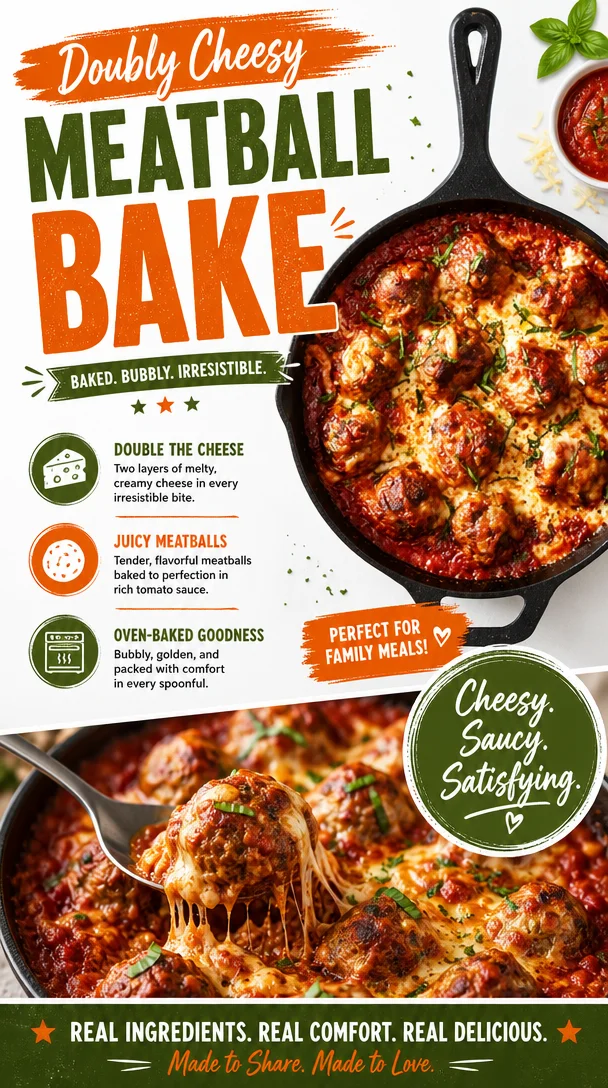 Best Cheesy Meatball Bake