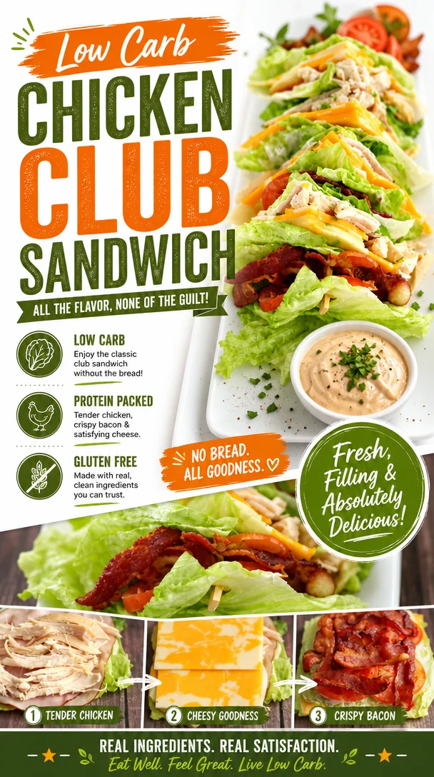 Best Low-Carb Chicken Club Sandwich